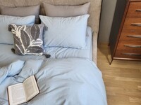 Комплект постельного белья Вареный хлопок, Sky Blue Washed Cotton W1281 - фото 2