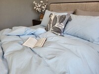 Комплект постельного белья Вареный хлопок, Sky Blue Washed Cotton W1281 - фото 11