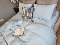 Комплект постельного белья Вареный хлопок, Sky Blue Washed Cotton W1281 - фото 6