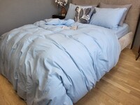 Комплект постельного белья Вареный хлопок, Sky Blue Washed Cotton W1281 - фото 9