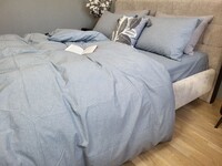 Комплект постільної білизни Варена бавовна, Slate Gray Washed Cotton W1011 - фото 4