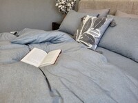 Комплект постільної білизни Варена бавовна, Slate Gray Washed Cotton W1011 - фото 5