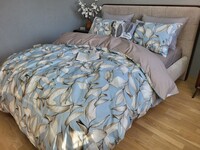Комплект постільної білизни Віола блакитний, cotton