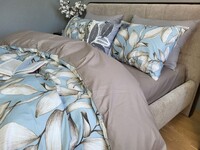 Комплект постільної білизни Віола блакитний, cotton - фото 4