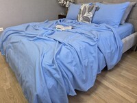 Комплект постільної білизни Блакитний берег Turkish Flannel S143