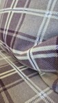 Комплект постільної білизни Наві/бежева пастель Turkish Flannel в клітинку - фото 9