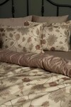 Комплект постільної білизни Ravel First Choice Сатин Євро з листям - фото 2