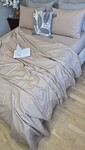 Комплект постільної білизни Темний беж Turkish Flannel тауп S122 - фото 10
