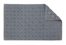 Килимок для нiг Gursan Cotton 50x80 бавовняний поштучно Grid сірий