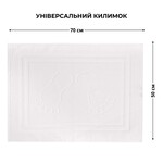 Коврик для ног в ванную комнату, 50 x 70 см, плотность 700 гм2,белый с ножками, ТМ IDEIA - фото 5