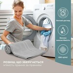 Коврик для ног в ванную комнату, 50 x 70 см, плотность 700 гм2, серый с ножками, ТМ IDEIA - фото 7