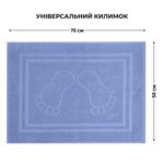 Коврик для ног в ванную комнату, 50 x 70 см, плотность 700 гм2, синий с ножками, ТМ IDEIA - фото 6
