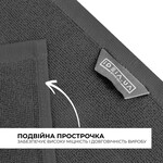 Коврик для ног в ванную комнату, 50 x 70 см, плотность 700 гм2, темно-серый с ножками, ТМ IDEIA - фото 4