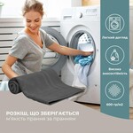 Коврик для ног в ванную комнату, 50 x 70 см, плотность 700 гм2, темно-серый с ножками, ТМ IDEIA - фото 7