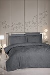 Комплект постільної білизни Tracy Steel Grey, Євро, Сатин PREMIUM 300TC, ТМ La Romano
