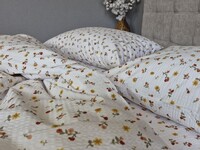 Комплект постельного белья Краля Ранфорс Gofre, нежные полевые цветы - фото 14