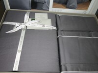 Комплект постельного белья La Romano 300TC Premium сатин евро (Lucca Steel Grey) - фото 3