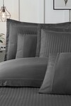 Комплект постільної білизни La Romano Mona Series 300TC Premium Orcella Grey, сатин, євро - фото 4