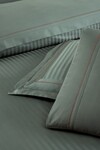 Постельное белье La Romano Orcella Moonmist Mona Series, евро, сатин Premium 300TC, серо-зеленое - фото 2