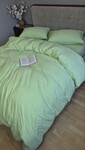 Комплект постельного белья Lime green, Вареный хлопок (Washed Cotton) W1371 - фото 6