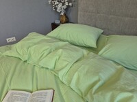 Комплект постельного белья Lime green, Вареный хлопок (Washed Cotton) W1371 - фото 7