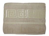 Простирадло махрова Parisa 400 євро 200 x 220 см, J-038 Caesar бежеве, ТМ Parisa Home - фото 1