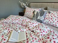 Комплект постільної білизни Мія/сірий мусон, Turkish flannel - фото 2