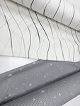 Комплект постільної білизни Монблан NEW сатин із хвилястим принтом - фото 2