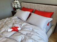 Комплект постільної білизни MULTI stripe SILVER - фото 1