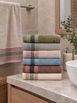 Набор банных махровых полотенец Sikel Purry Cotton Roby 70х140 см (6 шт.) — 100% хлопок, 400 г/м², Турция - фото 5