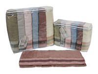 Набор банных махровых полотенец Sikel Purry Cotton Roby 70х140 см (6 шт.)  100 хлопок, 400 гм, Турция