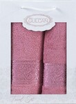 Набор из 2-х махровых полотенец Gulcan Cotton Ornament pudra