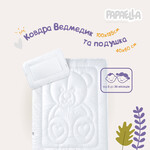 Комплект Мишка детское одеяло 100 x 135 см и подушка 40 x 60 см, ТМ PAPAELLA 