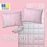 Набір WomenTime євро ковдра 200 x 220 і 2 подушки 50 x 70 см  маска для сну, штучний пух, в коробці, ТМ IDEIA - фото 3