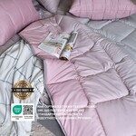 Набір WomenTime євро ковдра 200 x 220 і 2 подушки 50 x 70 см  маска для сну, штучний пух, в коробці, ТМ IDEIA - фото 6
