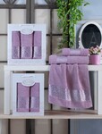 Набор Gulcan Cotton 2 50x90/70x140 (Frower Ornament-2ка-Leylak) - фото 2