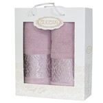 Набор Gulcan Cotton 2 50x90/70x140 (Frower Ornament-2ка-Powder)