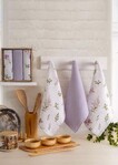 Набір кухонних рушників Nilteks Velora Lila, 3 шт, 40x60 см