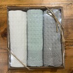 Набор вафельных полотенец с гипюром, Nilteks Waffle Gipup V1, 50 x 70 см, 3 шт - фото 1