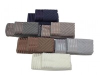 Набор махровых полотенец LUX COTTON YENI Баня + Лицо, 100% Хлопок, Серый, Турция - фото 5