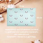 Набор наволочек 2 шт на подушку 40 x 60 см хлопок TM PAPAELLA бязь ранфорс панда мята - фото 8