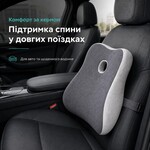 Набор офисных ортопедических подушек IDEIA, для спины 44 x 38 x 12 см  для сидения 43 x 38 x 10 см, с эффектом памяти - фото 7