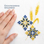 Подарунковий набір преміум білий скатертина 150 х 220 см  6 серветок 40 х 40 см з вишивкою в подарунковій упаковці, ТМ IDEIA - фото 9