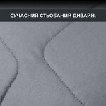 Подушки 50x70 см 2 шт, ManMaker IDEIA, искусственный пух, гипоаллергенные, стеганые на молнии, графитовые - фото 15