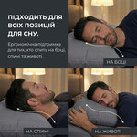 Подушки 50x70 см 2 шт, ManMaker IDEIA, искусственный пух, гипоаллергенные, стеганые на молнии, графитовые - фото 5