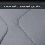 Подушки 50x70 см 2 шт, ManMaker IDEIA, искусственный пух, гипоаллергенные, стеганые на молнии, графитовые - фото 6
