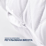 Набір подушок Breeze 50 x 70 2 шт штучний пух, стьобаний чохол на блискавці, ТМ IDEIA - фото 2