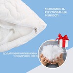 Набір подушок 2 шт Air Dream Classic IDEIA 50 x 70 см з блискавкою + ПОДАРУНОК додатковий наповнювач троянда - фото 4