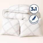 Набір подушка 50 x 70 см 2 шт та євро ковдра 200 x 220 см Elegantly IDEIA, аналог лебяжого пуху, штучний - фото 10