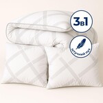 Набір подушка 50 x 70 см 2 шт та євро ковдра 200 x 220 см Elegantly IDEIA, аналог лебяжого пуху, штучний - фото 11